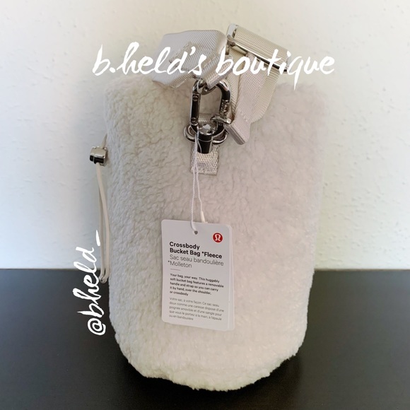 lululemon Crossbody Bucket Bag *Fleece 2.5L in White Opal One Size Brand New NWT - Picture 4 of 14